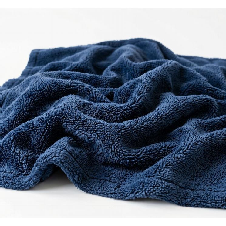Navy Blue Flannel Blanket