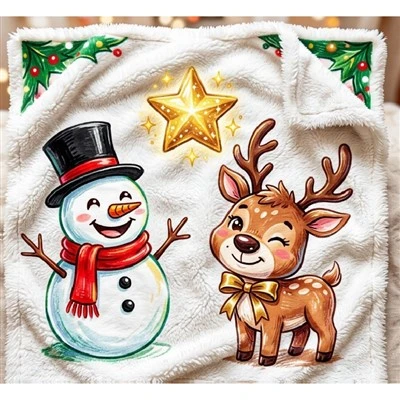 Christmas Printed Flannel Blanket