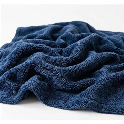 Navy Blue Flannel Blanket